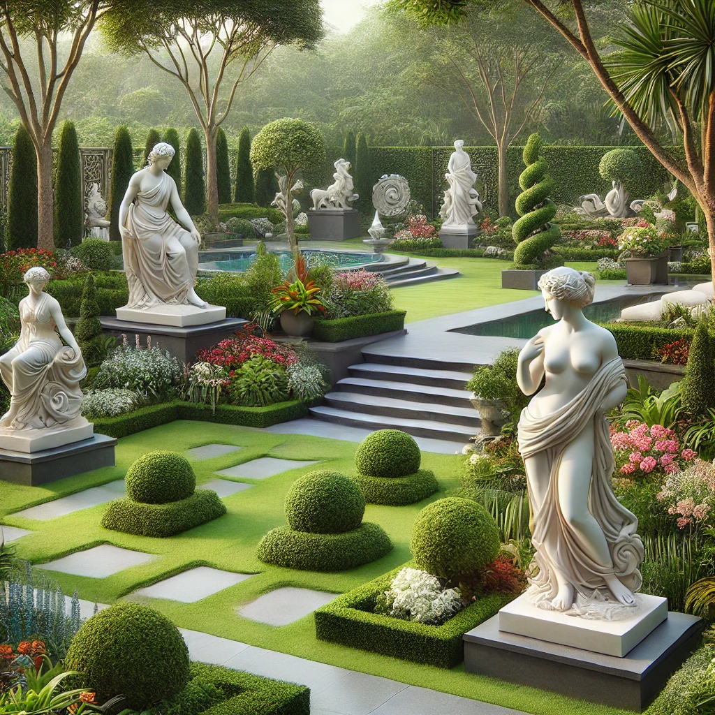 Use Sculptures to elevate you garden look