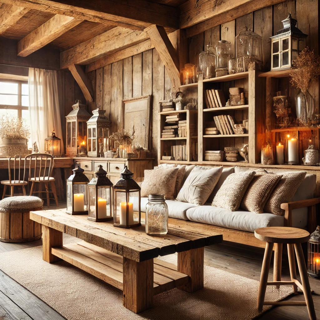 rustic wood decor for farmhouse decor